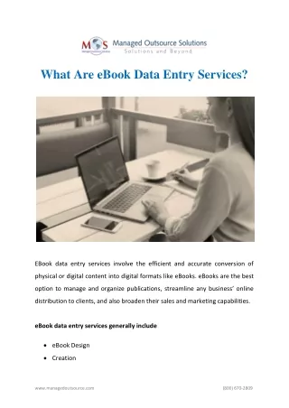 What Are eBook Data Entry Services