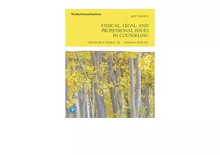 Kindle online PDF Ethical Legal and Professional Issues in Counseling The Merril