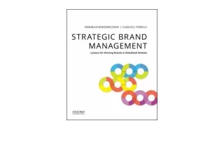 Ebook download Strategic Brand Management Lessons for Winning Brands in Globaliz