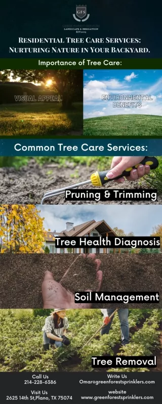 Infographic:- Residential Tree Care Services Nurturing Nature in Your Backyard