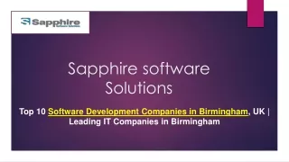 Top 10 Software Development Companies in birmingham