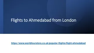 Flights to Ahmedabad from London