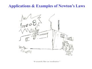 Applications & Examples of Newton’s Laws