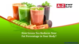 How Green Tea Reduces Your Fat Percentage in Your Body