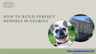 How to build perfect kennels in Georgia