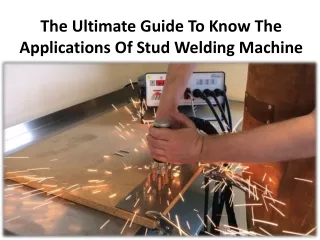 Applications For Stud Welding Machine