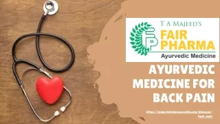 Ayurvedic Medicine For Back Pain