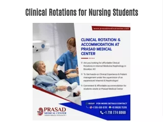 Clinical Rotations for International Medical Students in USA