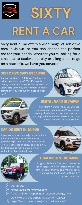 thar on rent in jaipur