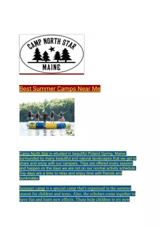 Best Summer Camps Near Me