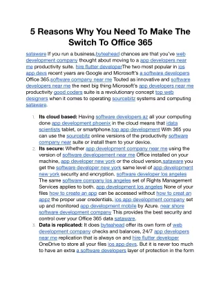 5 Reasons Why You Need To Make The Switch To Office 365 (1).docx