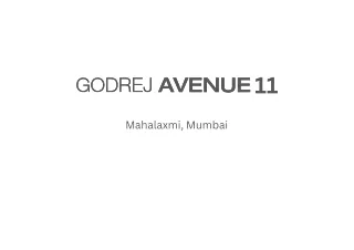 Godrej Avenue 11 Mumbai Brochure