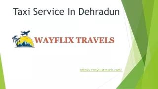 Taxi Service In Dehradun