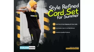 Fashion Forward Cord Set For Men – Punjabi Adda