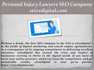 Personal Injury Lawyers SEO Company - stixxdigital.com