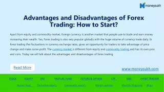 forex trading - Advantages and Disadvantages