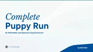 Complete Puppy Run (4 sided) - Slaneyside Kennels