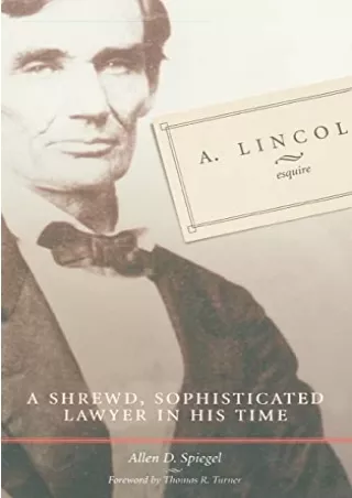 [PDF] DOWNLOAD EBOOK A. LINCOLN, ESQUIRE bestseller