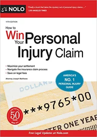 READ [PDF] How to Win Your Personal Injury Claim full