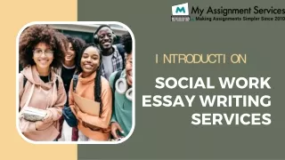 Social Work Essay Writing Services