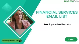 Financial Services Email List - InfoGlobalData