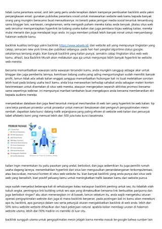 Pertegasan Backlink