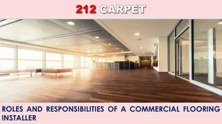 Roles and Responsibilities of a Commercial Flooring Installer