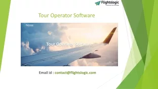 Tour Operator Software