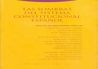 PDF Las sombras del sistema constitucional español (Spanish Edition) Android