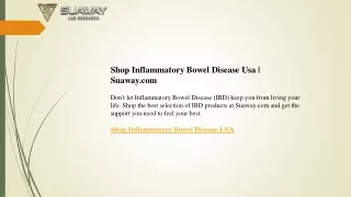 Shop Inflammatory Bowel Disease Usa  Suaway.com