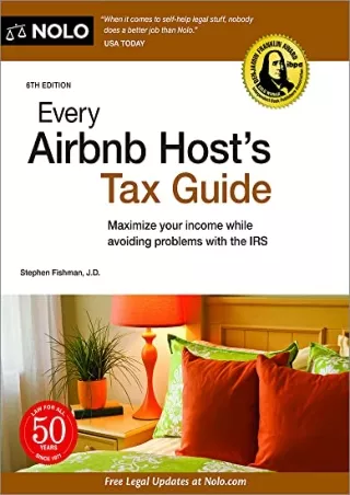 $PDF$/READ/DOWNLOAD Every Airbnb Host's Tax Guide