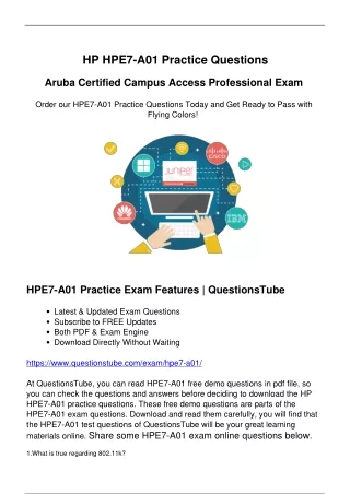 Updated HPE HPE7-A01 Study Guide Regularly - Make Your Preparation Smoother