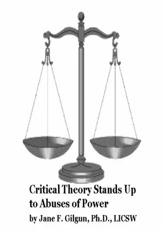 DOWNLOAD/PDF Critical Theory Stands up to Abuses of Power