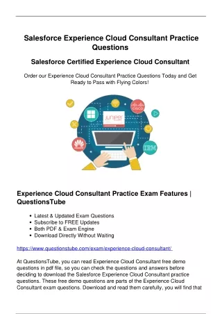 Salesforce Experience Cloud Consultant Study Guide - Make Your Preparation Smoother