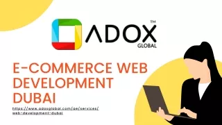 Ecommerce Web Development Dubai