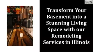 Transform Your  Basement into a  Stunning Living  Space with our  Remodeling  Services in Illinois-Stone Cabinet Works