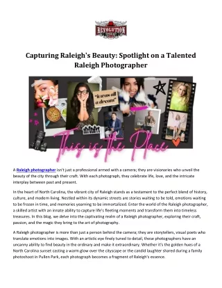 Take Some Hot Sexy Photoshoot with the Raleigh Photographer