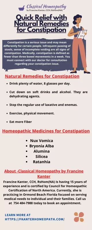 Quick Relief with Natural Remedies for Constipation