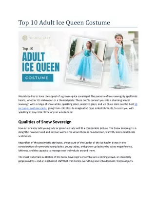 Top 10 adult ice queen costume.docx