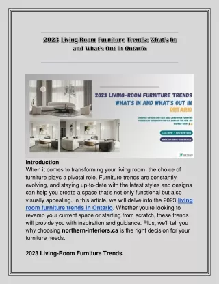 2023 Living-Room Furniture Trends_ What's In and What's Out in Ontario