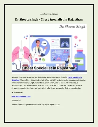 Dr.Sheetu singh - Chest Specialist in Rajasthan