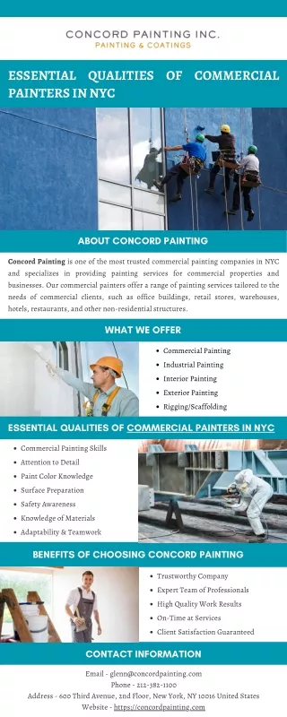 Essential Qualities of Commercial Painters in NYC