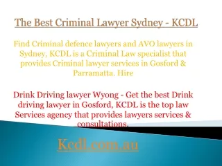 Criminal Defence Lawyers
