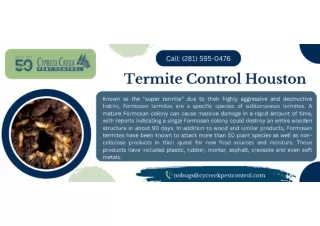 Termite Control Houston