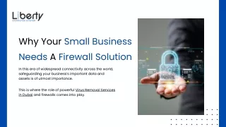 Why Your Small Business Needs A Firewall Solution