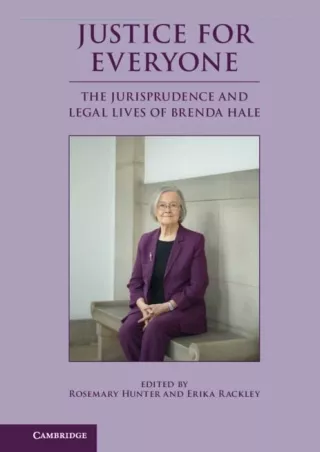 PDF Download Justice for Everyone: The Jurisprudence and Legal Lives of Bre