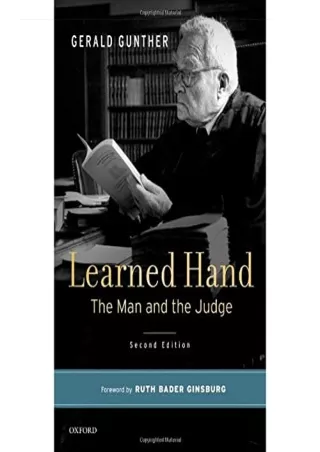 READ [PDF] Learned Hand: The Man and the Judge bestseller