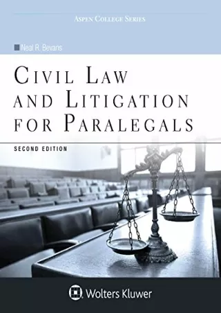 PDF/READ Civil Law and Litigation for Paralegals (Aspen College) full