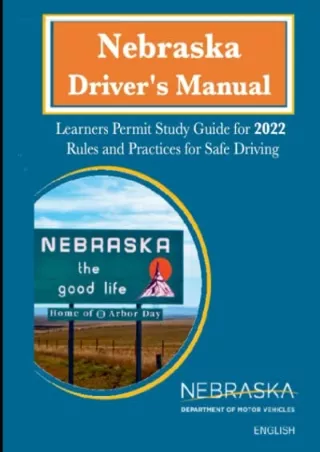 PDF Download Nebraska Driver's Manual: Learners Permit Study Guide for 2022