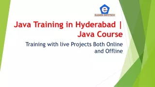Java Training in Hyderabad | Java Course
